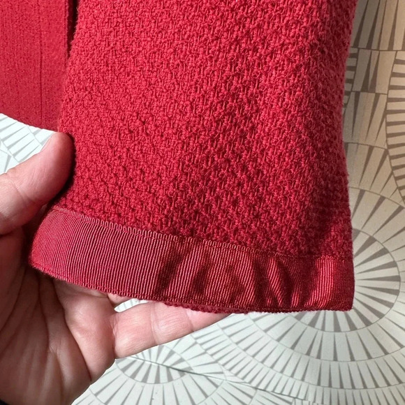 Jones New York‎ Collection Women’s Red Blazer Hidden Front Buttons Pockets 16 - Picture 4 of 8